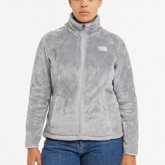 The North Face Women's Soft Gray Teddy Jacket - Picture 2 of 10